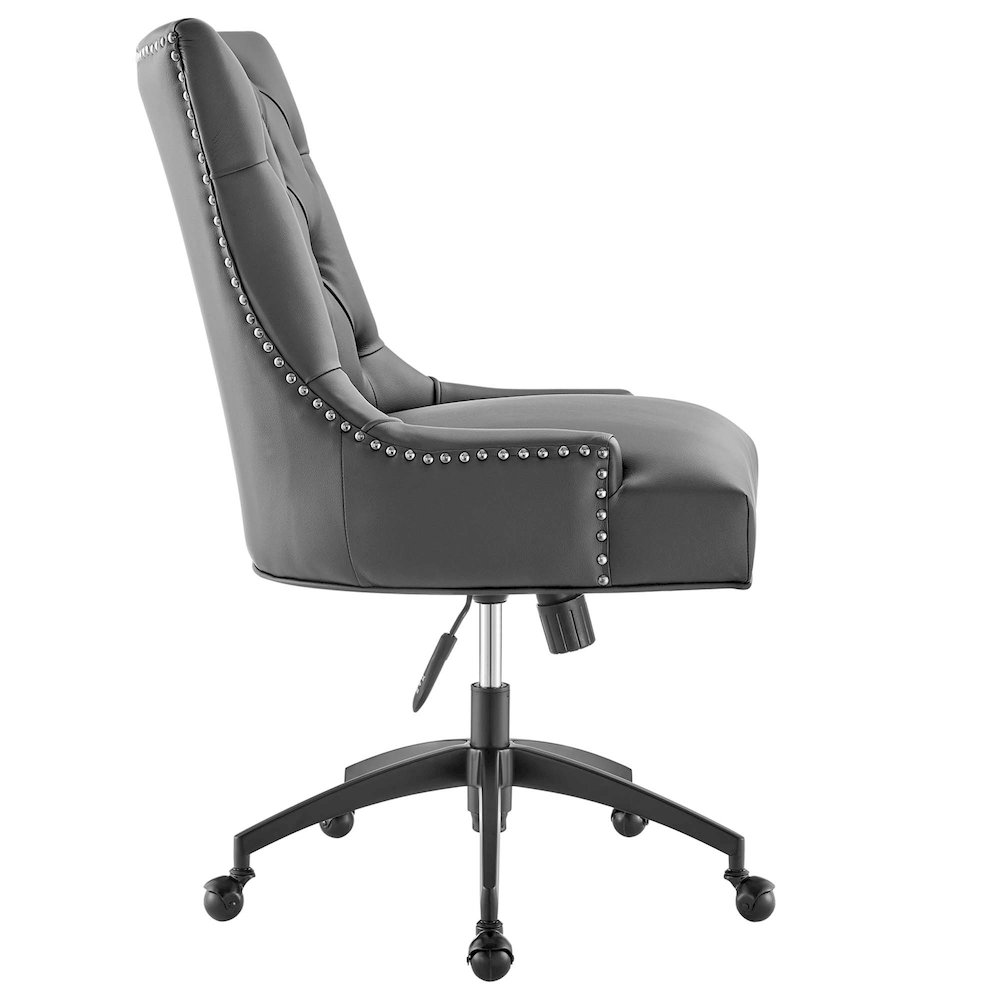 Regent Tufted Vegan Leather Office Chair. Picture 2