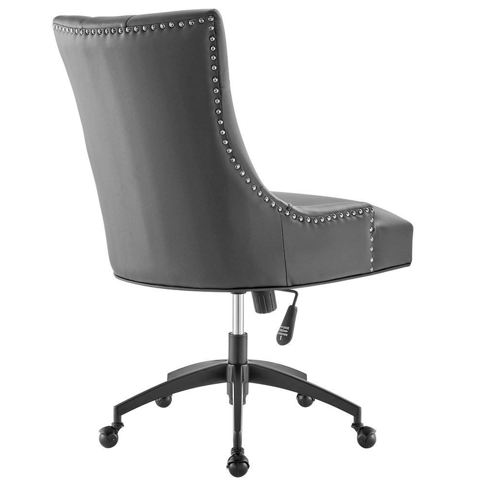 Regent Tufted Vegan Leather Office Chair. Picture 3
