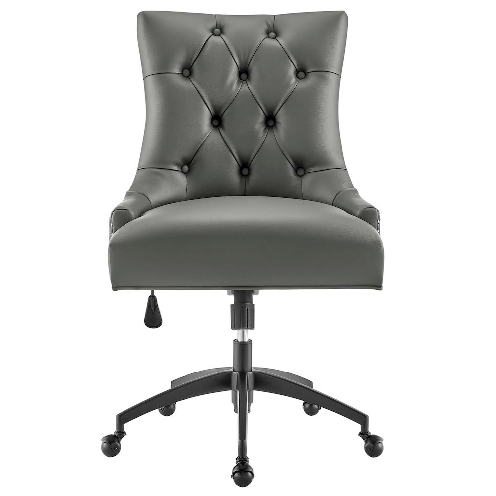 Regent Tufted Vegan Leather Office Chair. Picture 4
