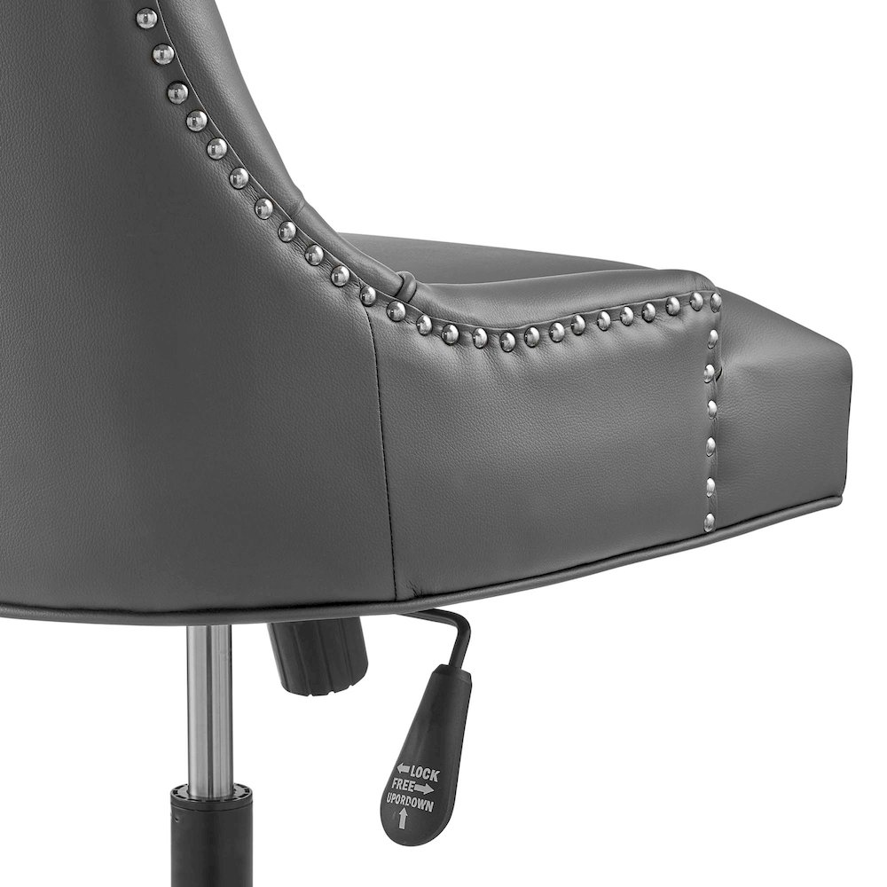 Regent Tufted Vegan Leather Office Chair. Picture 5