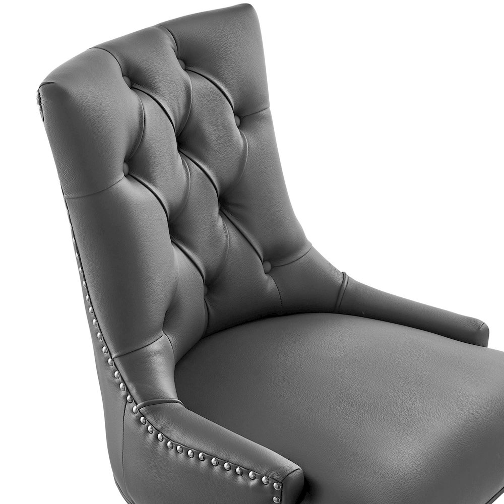 Regent Tufted Vegan Leather Office Chair. Picture 6