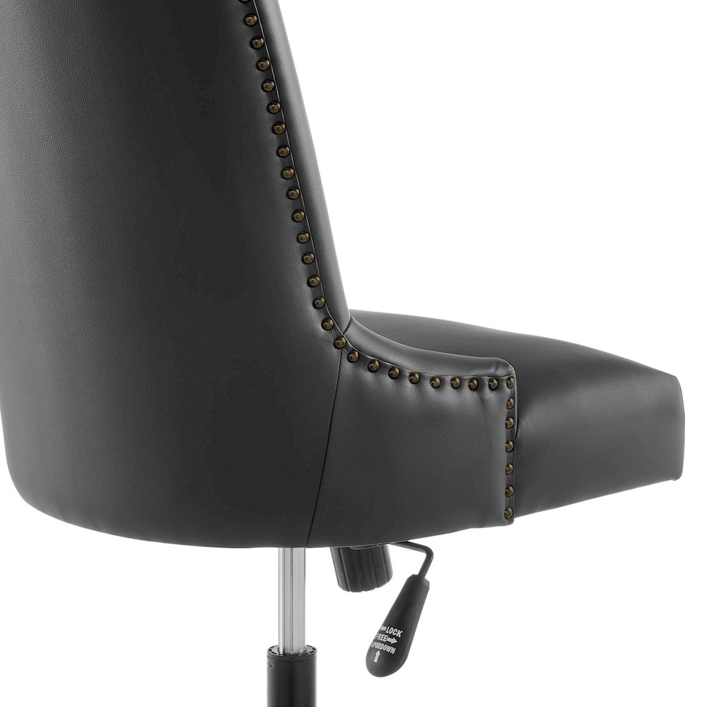 Empower Channel Tufted Vegan Leather Office Chair. Picture 6