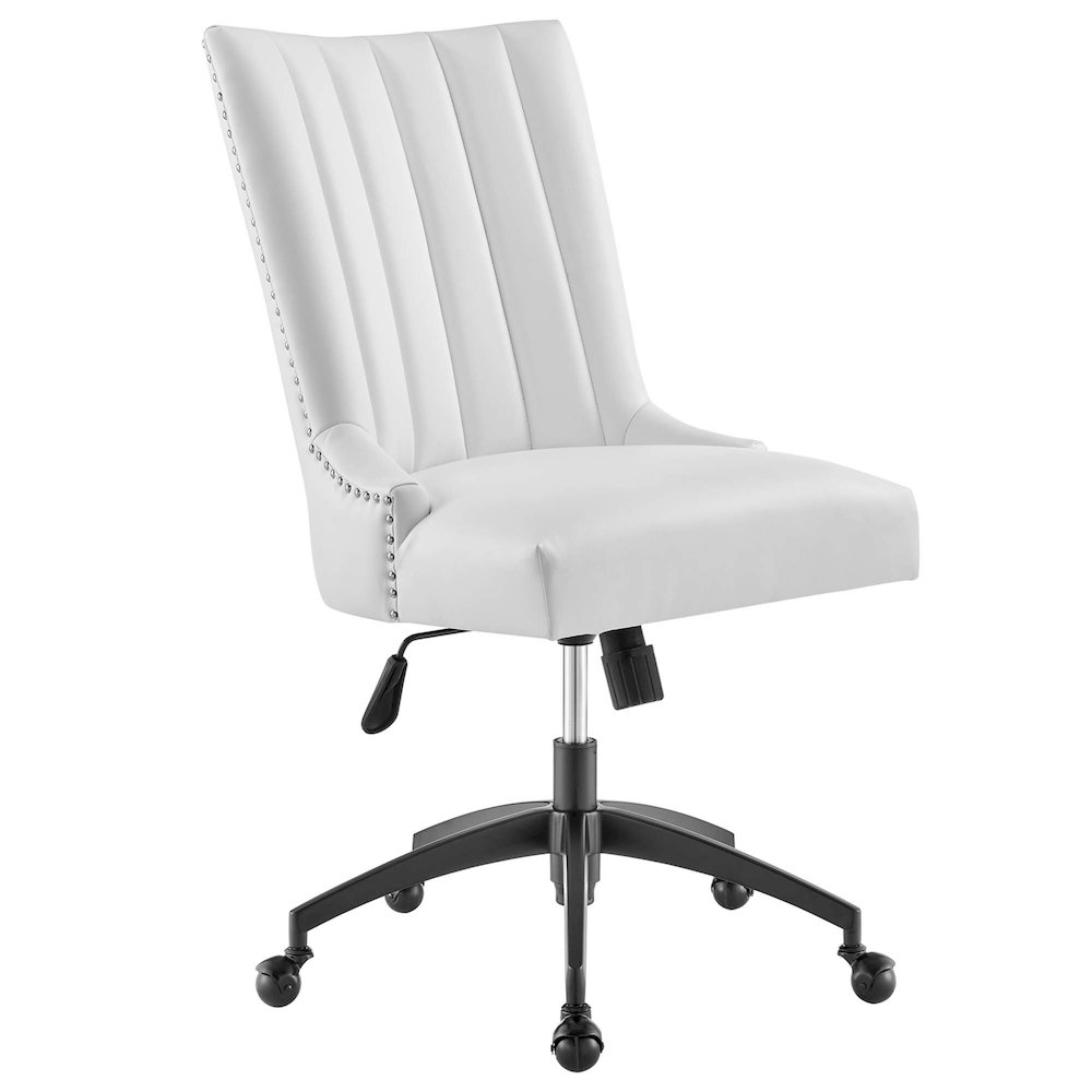 Empower Channel Tufted Vegan Leather Office Chair. Picture 1
