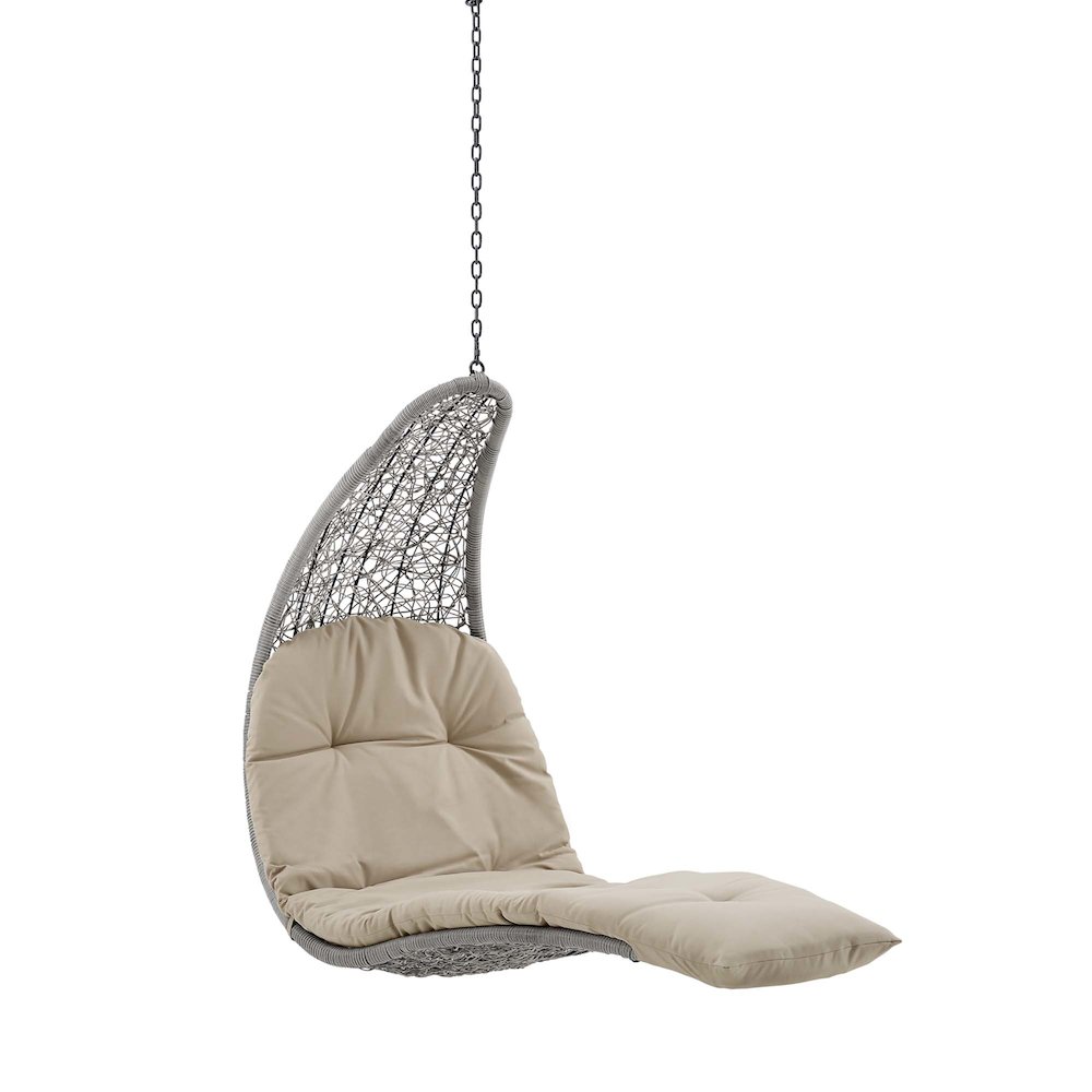 Landscape Hanging Chaise Lounge Outdoor Patio Swing Chair. Picture 1