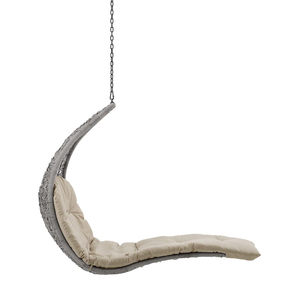 Landscape Hanging Chaise Lounge Outdoor Patio Swing Chair. Picture 2