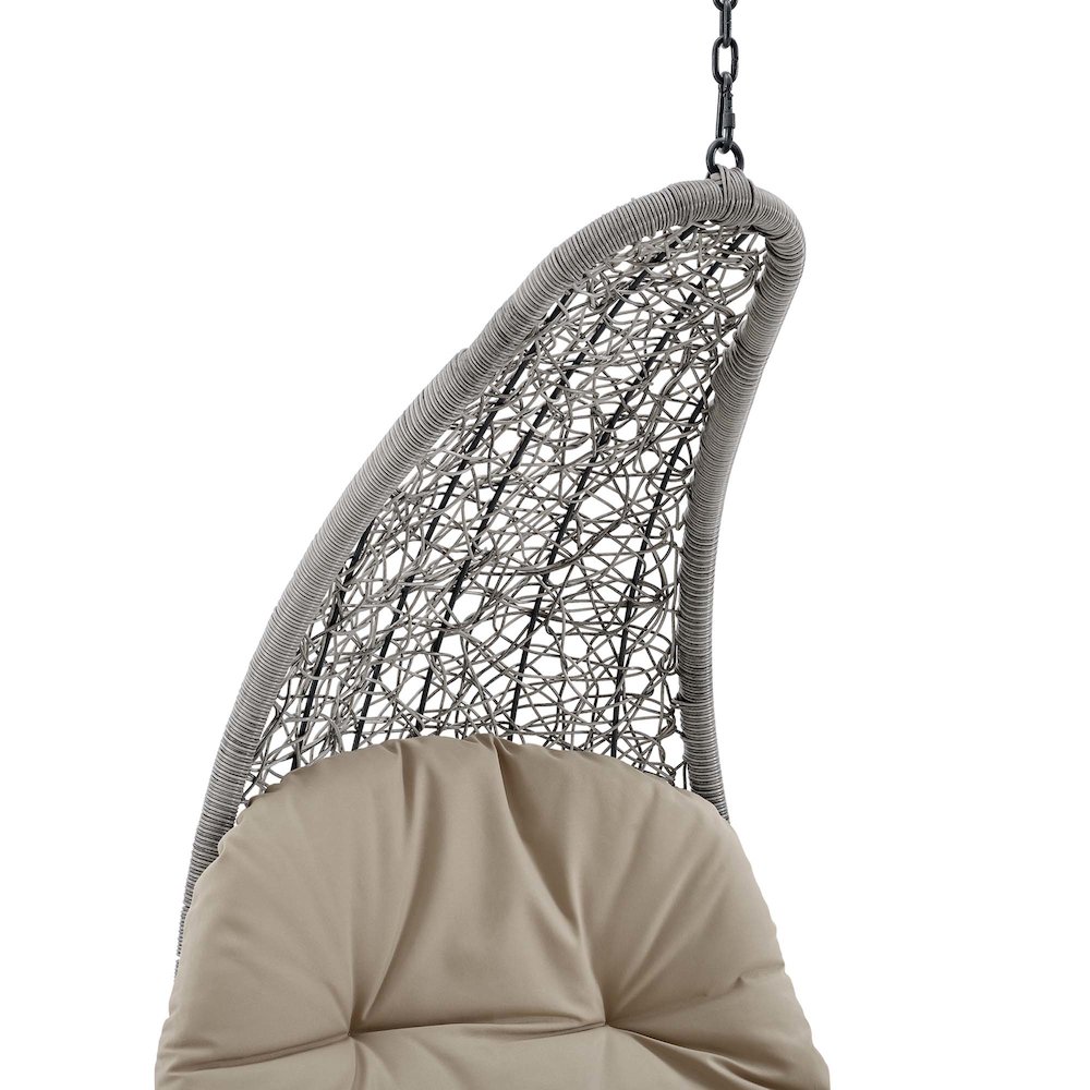 Landscape Hanging Chaise Lounge Outdoor Patio Swing Chair. Picture 3