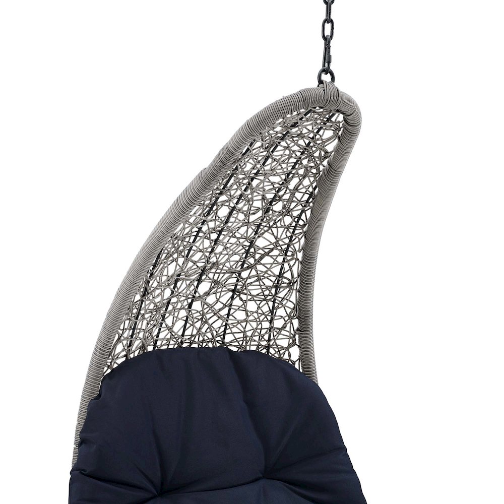 Landscape Hanging Chaise Lounge Outdoor Patio Swing Chair. Picture 3