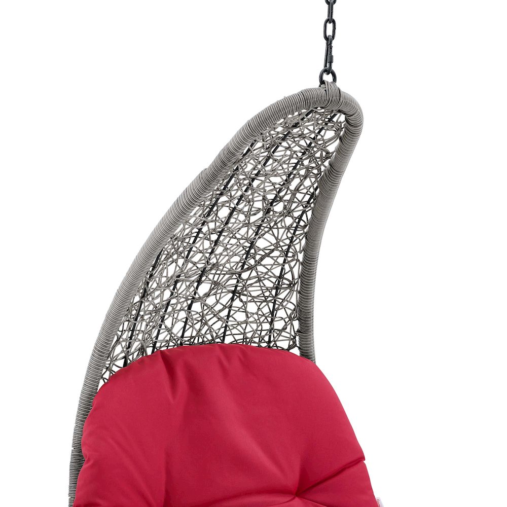 Landscape Hanging Chaise Lounge Outdoor Patio Swing Chair. Picture 3