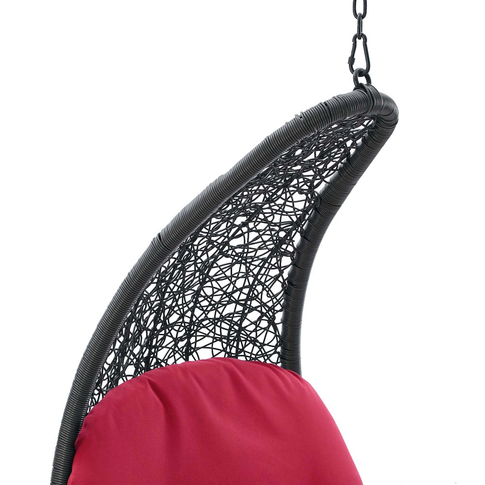 Landscape Hanging Chaise Lounge Outdoor Patio Swing Chair. Picture 4