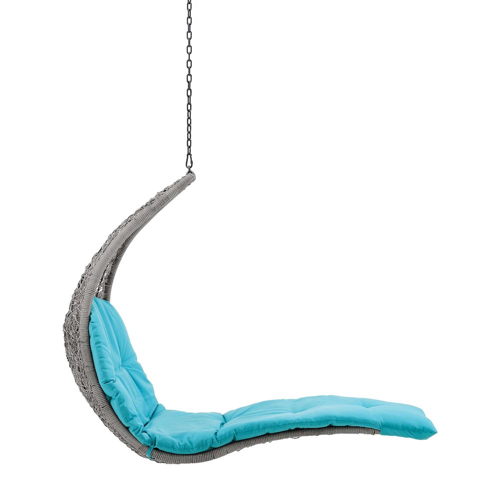 Landscape Hanging Chaise Lounge Outdoor Patio Swing Chair. Picture 2