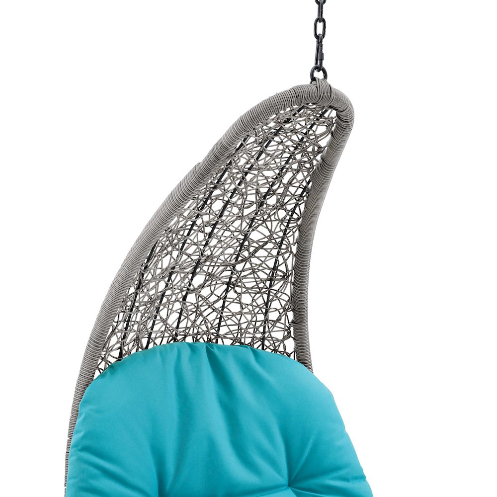 Landscape Hanging Chaise Lounge Outdoor Patio Swing Chair. Picture 3