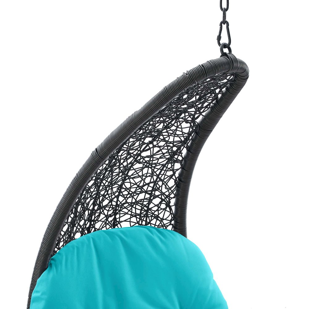 Landscape Hanging Chaise Lounge Outdoor Patio Swing Chair. Picture 4