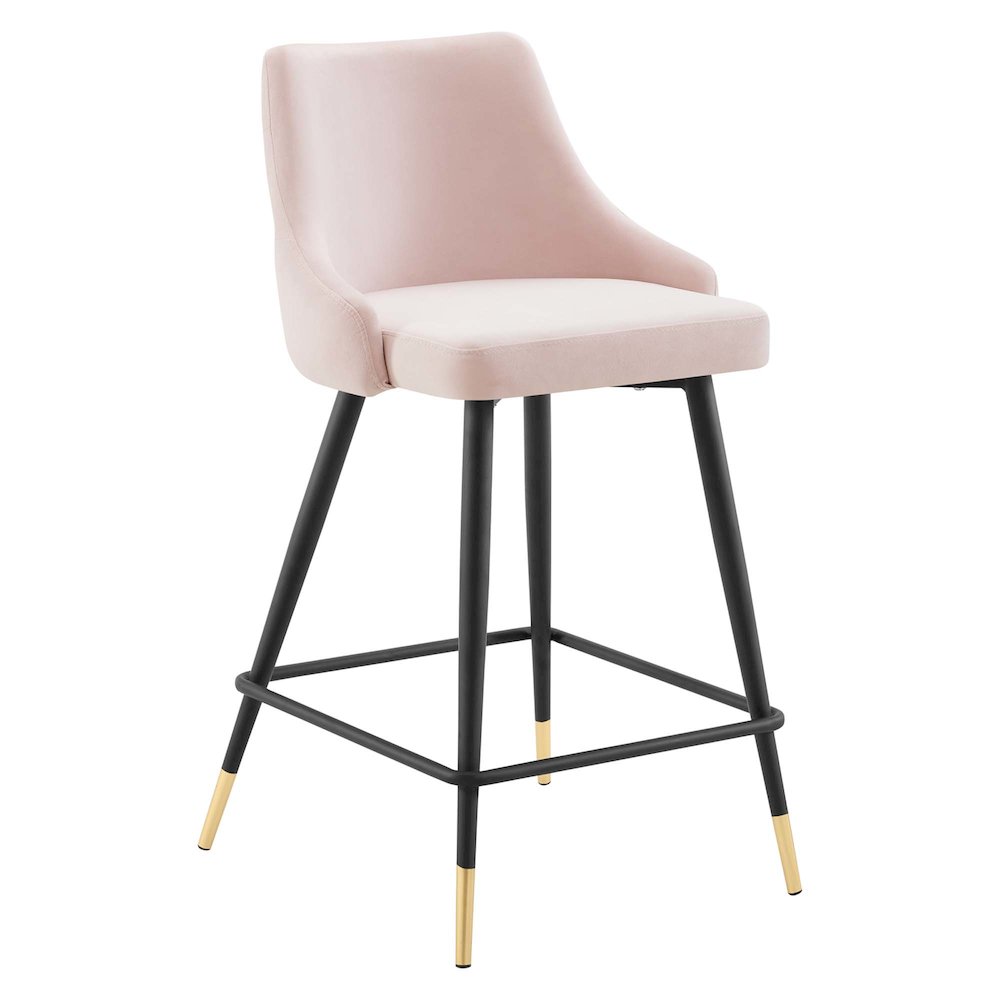 Adorn Performance Velvet Counter Stool Set of 2. Picture 2