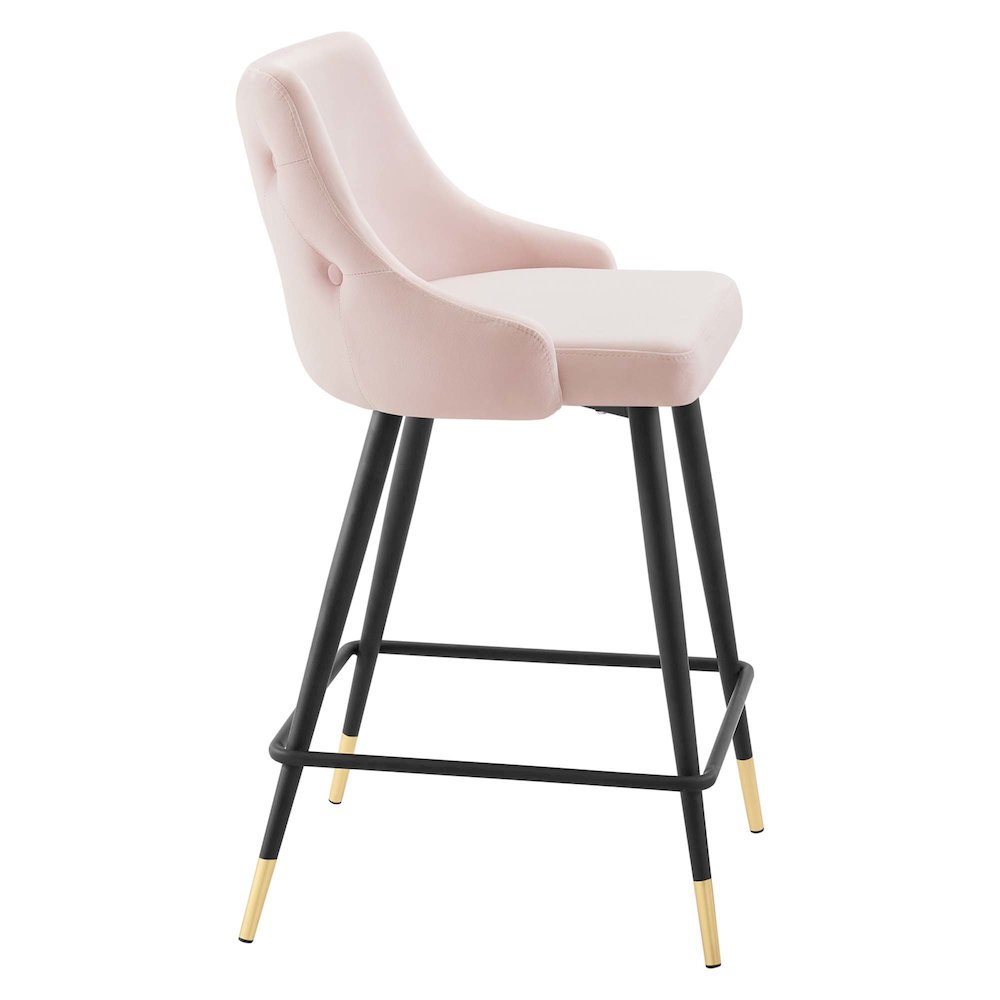 Adorn Performance Velvet Counter Stool Set of 2. Picture 3