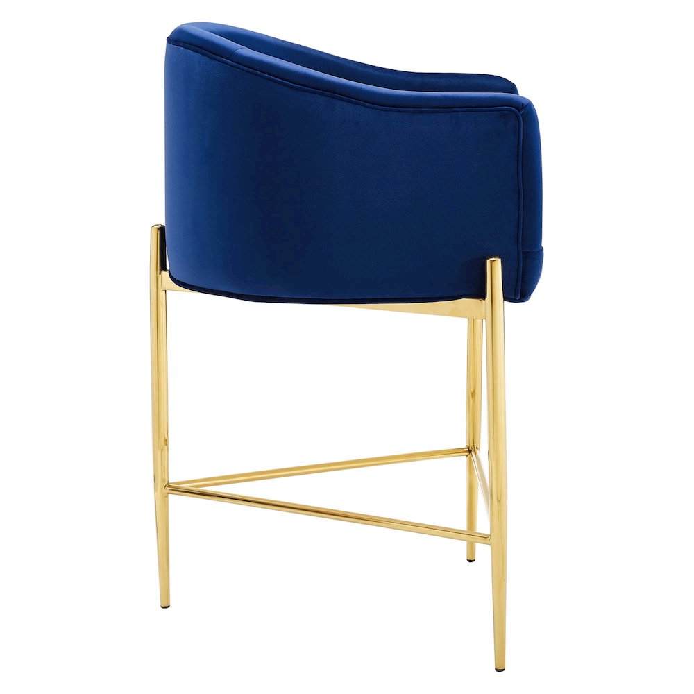 Savour Tufted Performance Velvet Counter Stool Set of 2. Picture 3
