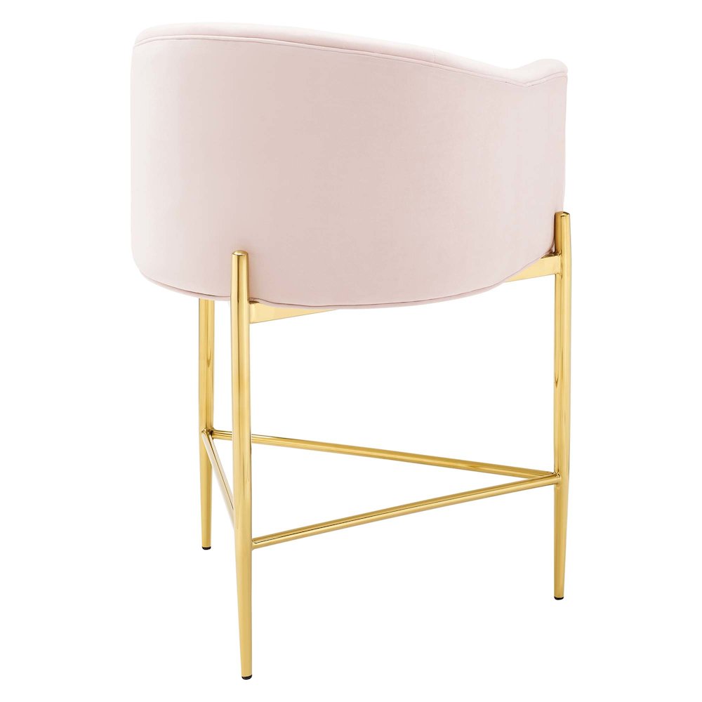Savour Tufted Performance Velvet Counter Stool Set of 2. Picture 4