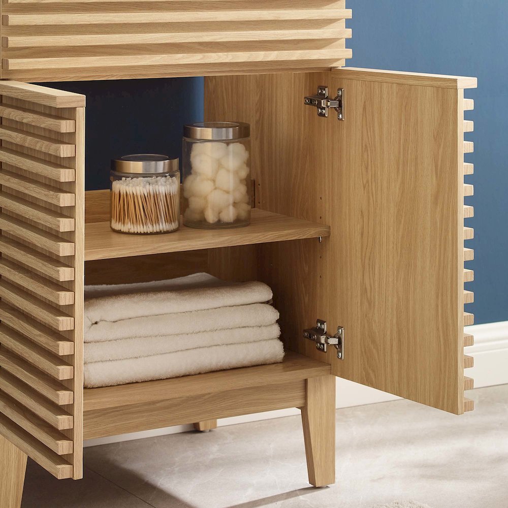 Render 24" Bathroom Vanity Cabinet (Sink Basin Not Included). Picture 8