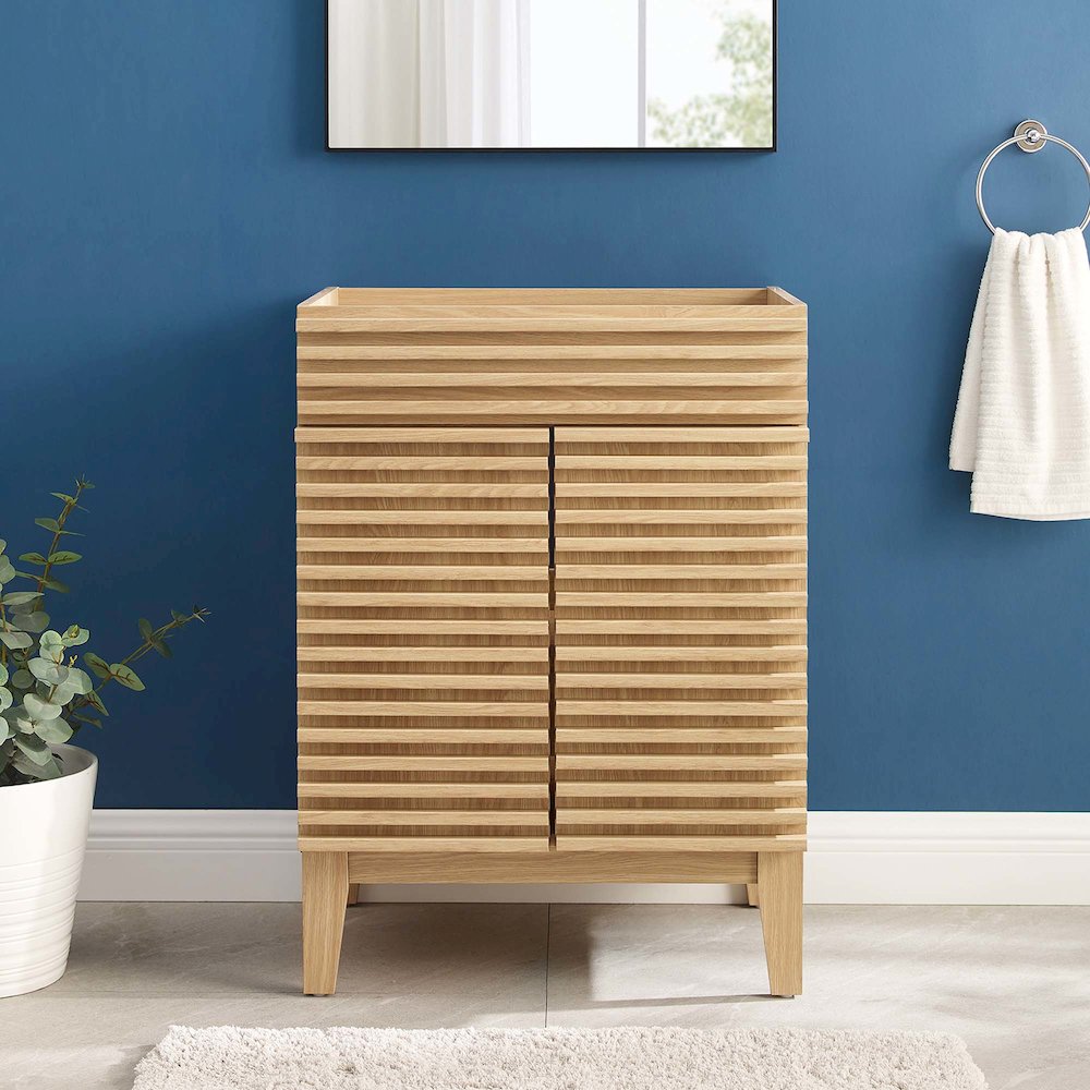 Render 24" Bathroom Vanity Cabinet (Sink Basin Not Included). Picture 7