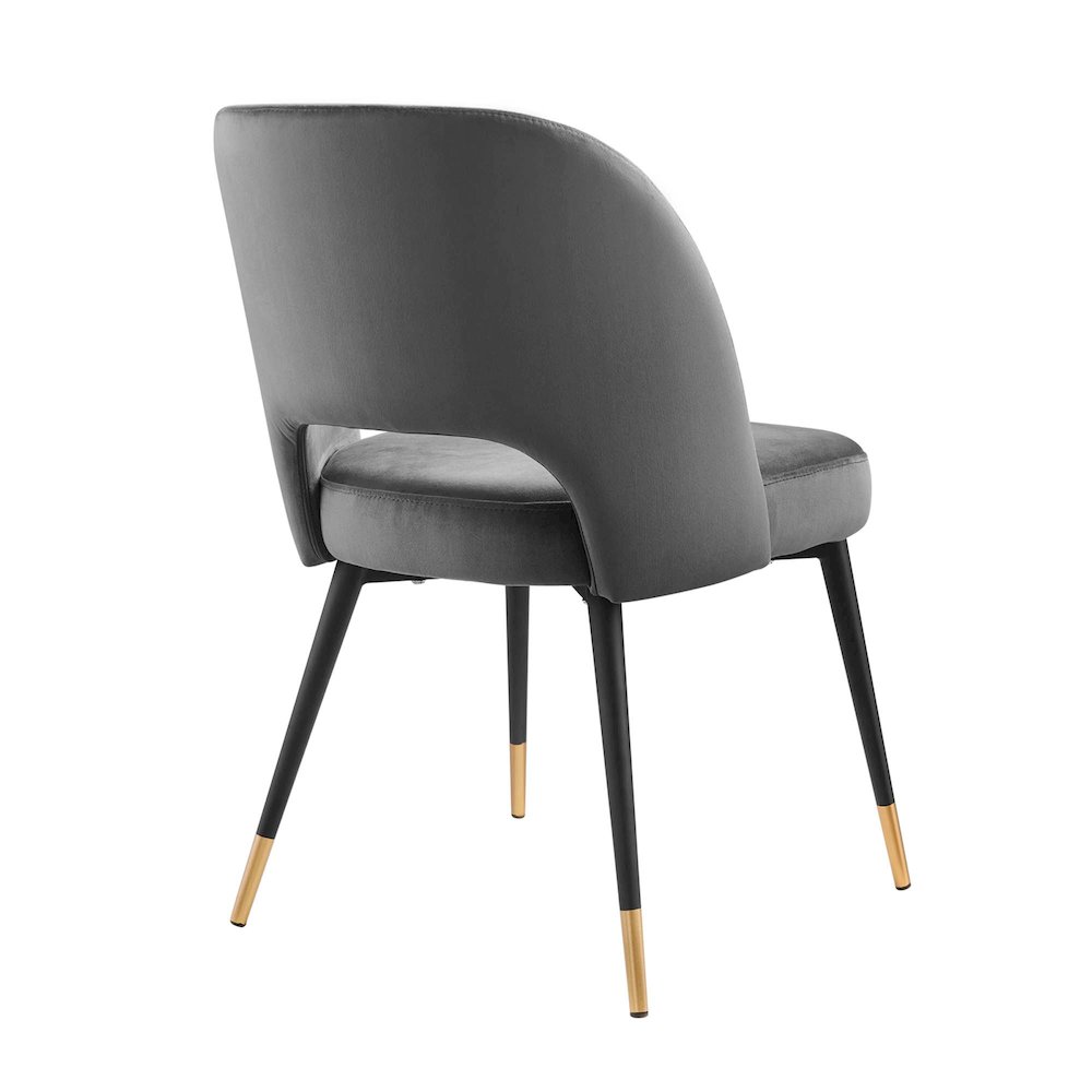 Rouse Performance Velvet Dining Side Chairs Set of 2. Picture 4