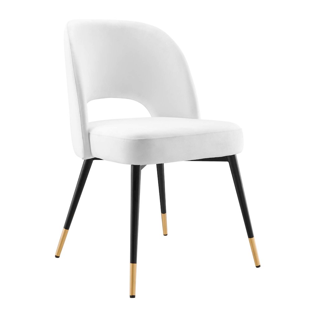 Rouse Performance Velvet Dining Side Chairs Set of 2. Picture 2