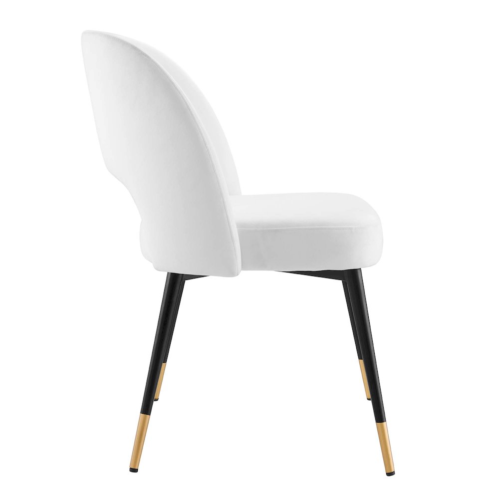 Rouse Performance Velvet Dining Side Chairs Set of 2. Picture 3