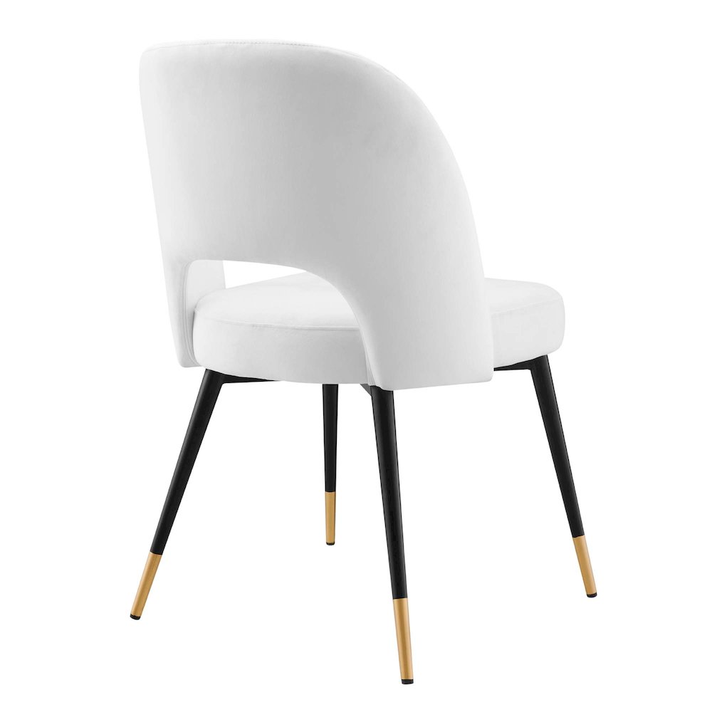 Rouse Performance Velvet Dining Side Chairs Set of 2. Picture 4