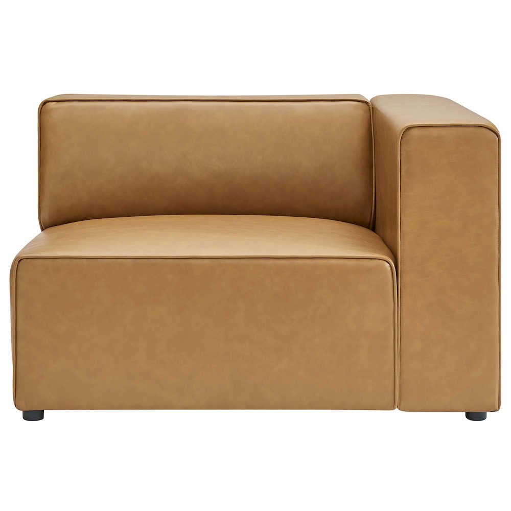 Mingle Vegan Leather Right-Arm Chair. Picture 3
