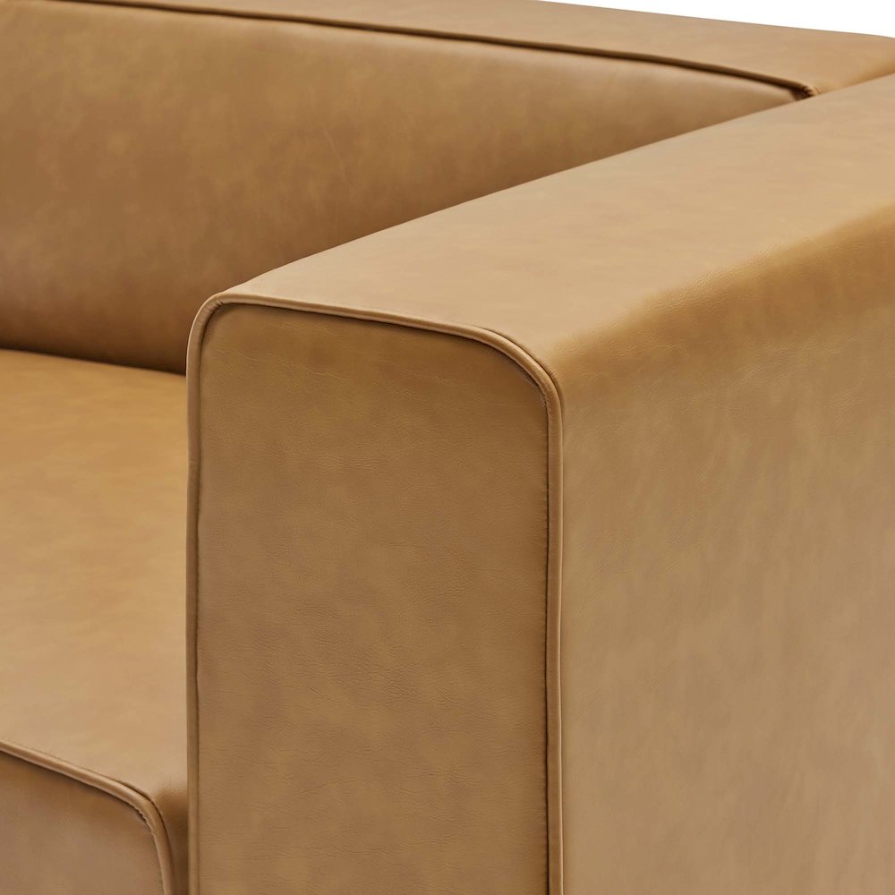 Mingle Vegan Leather Right-Arm Chair. Picture 4