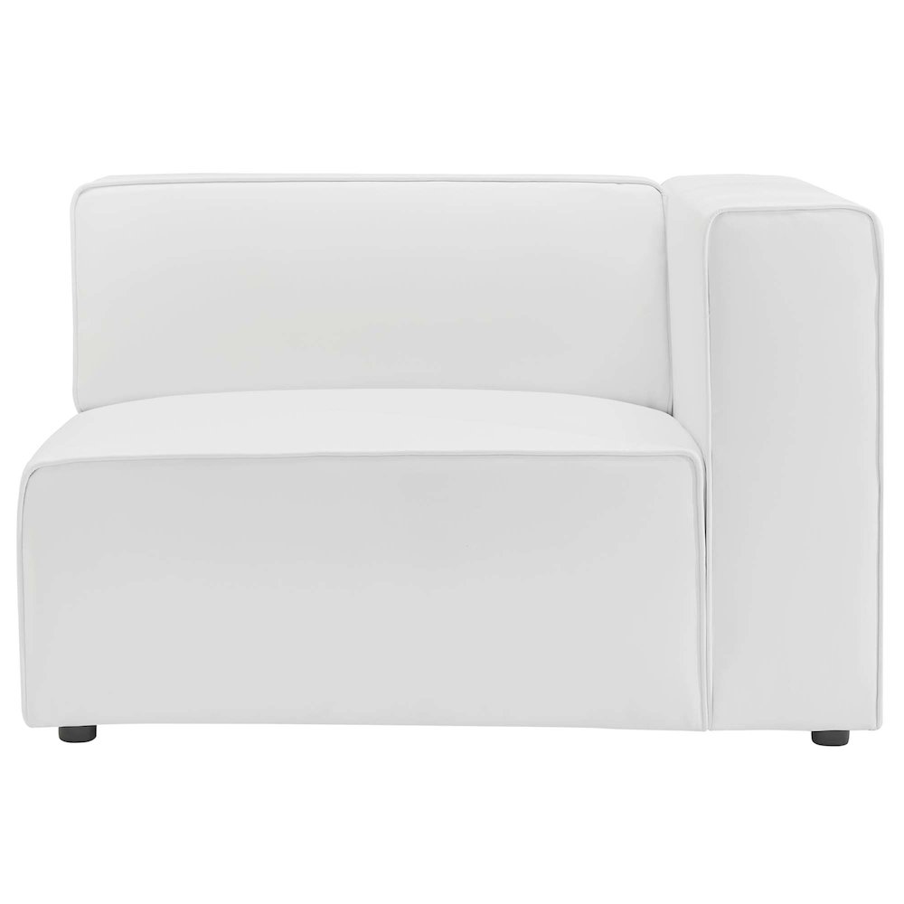Mingle Vegan Leather Right-Arm Chair. Picture 3