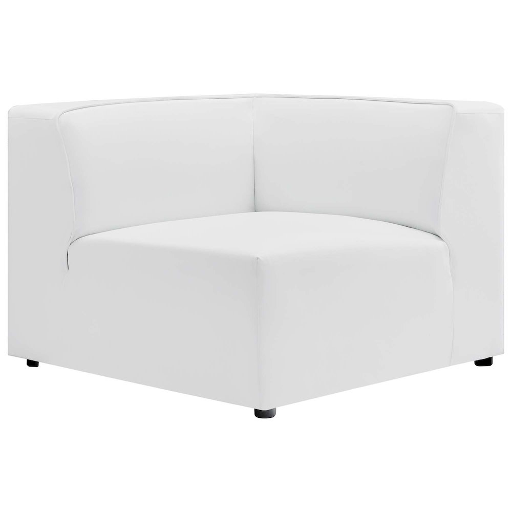 Mingle Vegan Leather Corner Chair. Picture 1