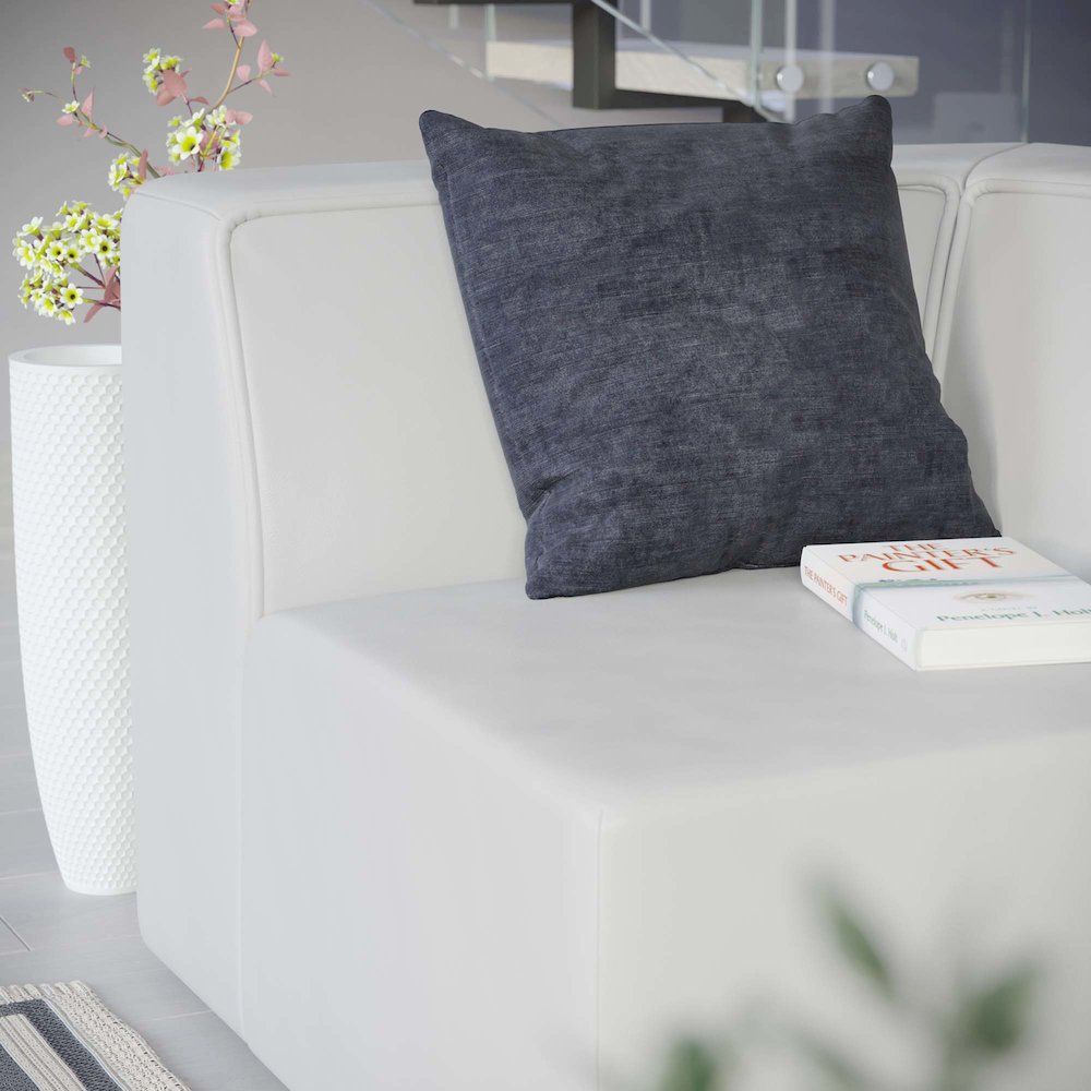 Mingle Vegan Leather Corner Chair. Picture 7