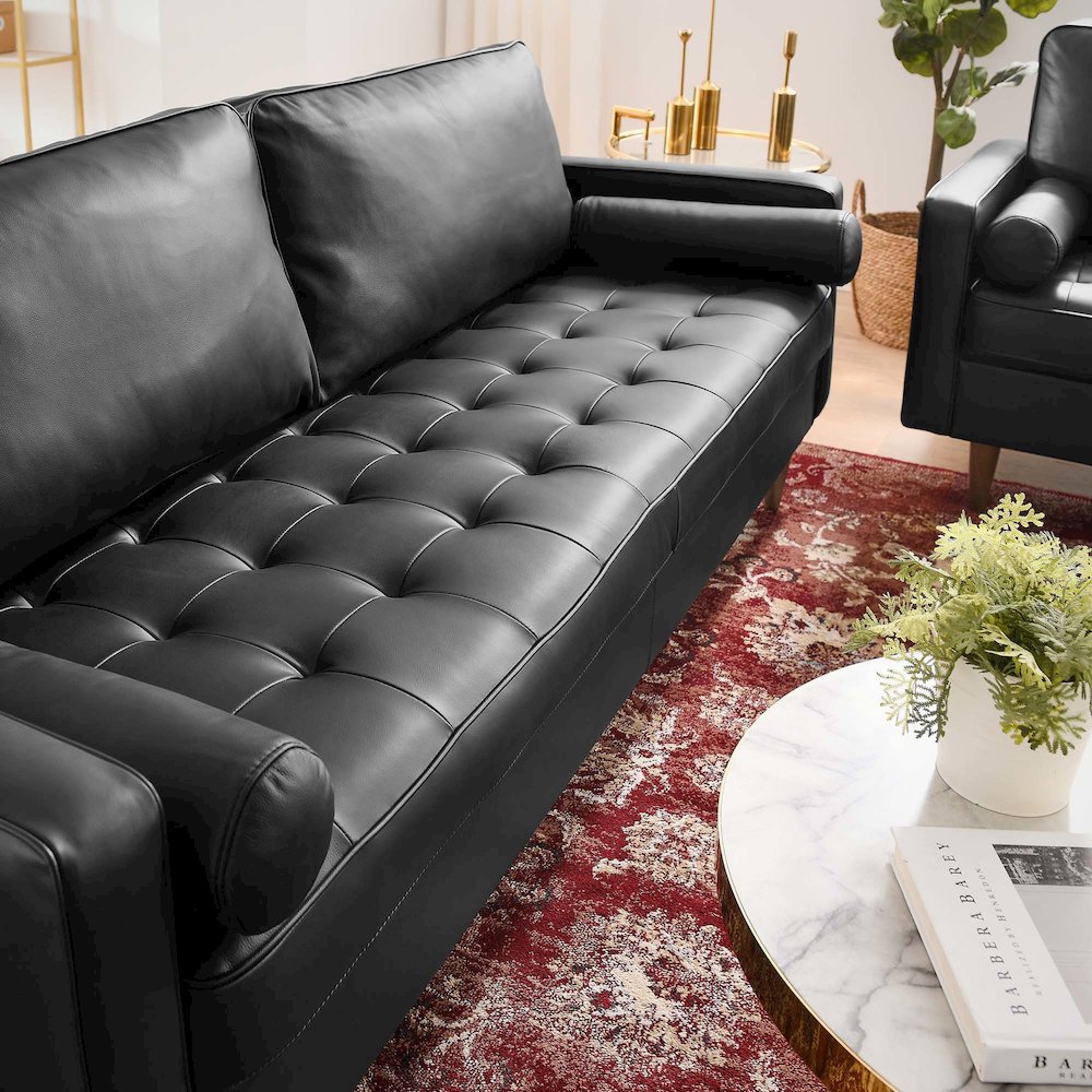 Valour 81" Leather Sofa. Picture 8