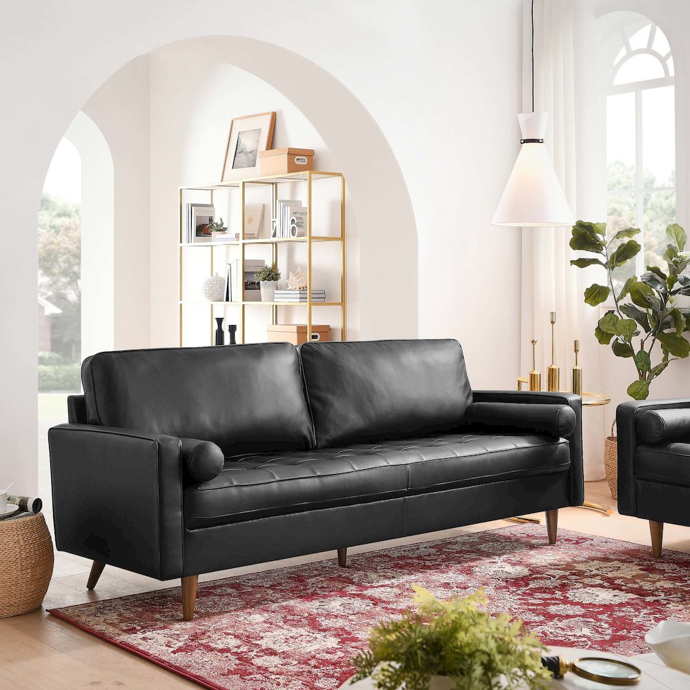 Valour 81" Leather Sofa. Picture 7