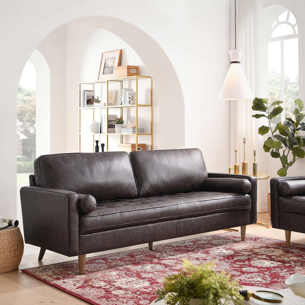 Valour 81" Leather Sofa. Picture 7