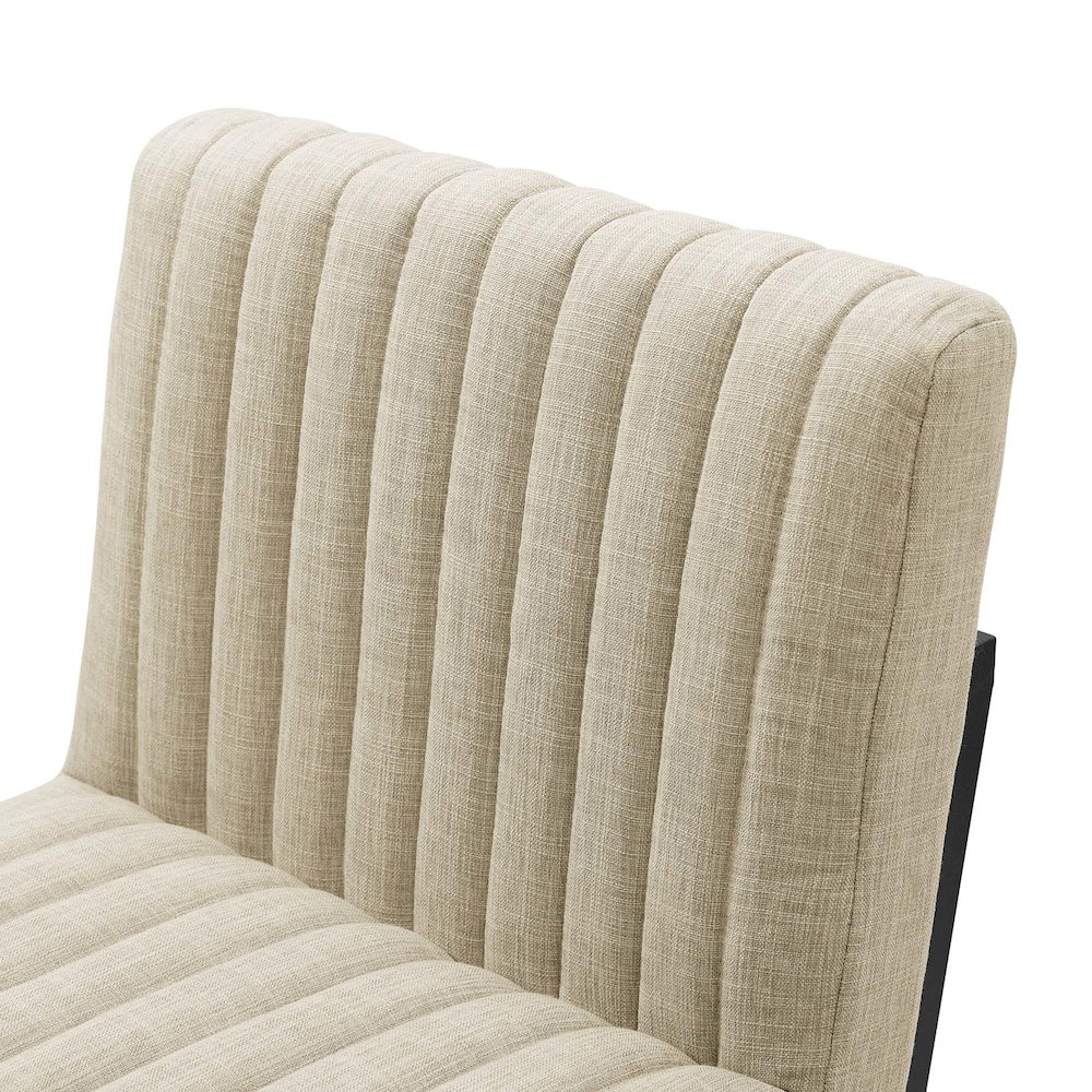 Indulge Channel Tufted Fabric Counter Stool. Picture 6