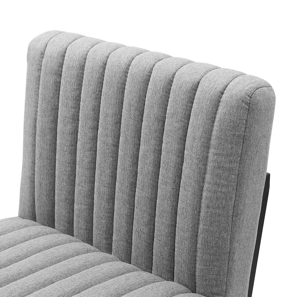 Indulge Channel Tufted Fabric Counter Stool. Picture 6
