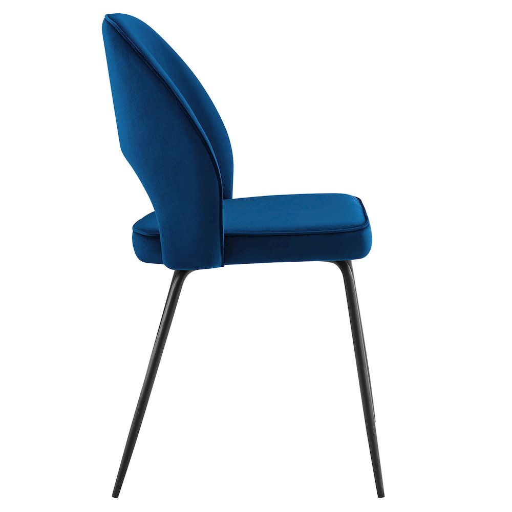 Nico Performance Velvet Dining Chair Set of 2. Picture 4