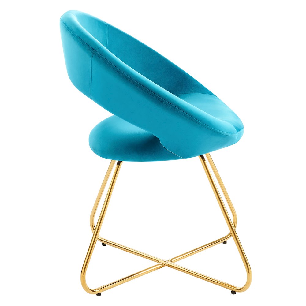 Nouvelle Performance Velvet Dining Chair Set of 2. Picture 4