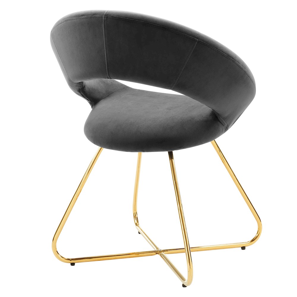 Nouvelle Performance Velvet Dining Chair Set of 2. Picture 5