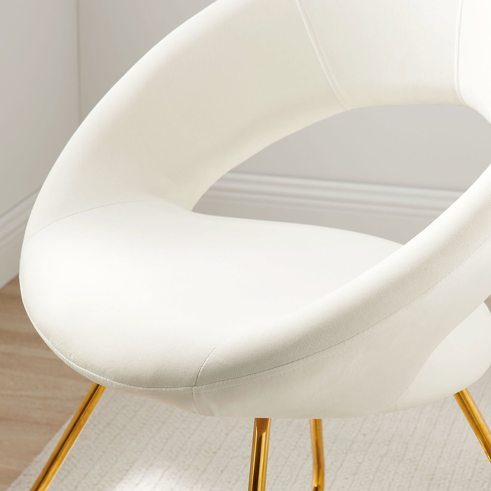 Nouvelle Performance Velvet Dining Chair Set of 2. Picture 8