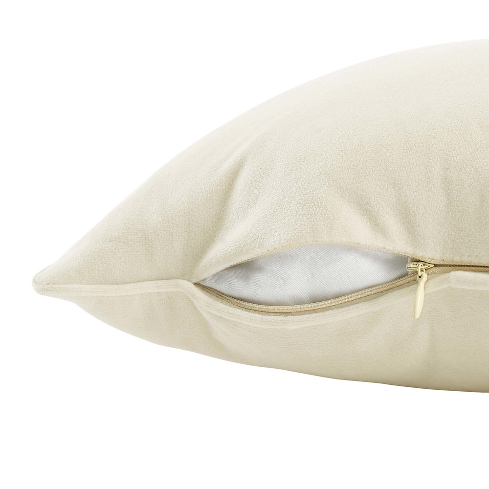 Enhance 24" Lumbar Performance Velvet Throw Pillow. Picture 2