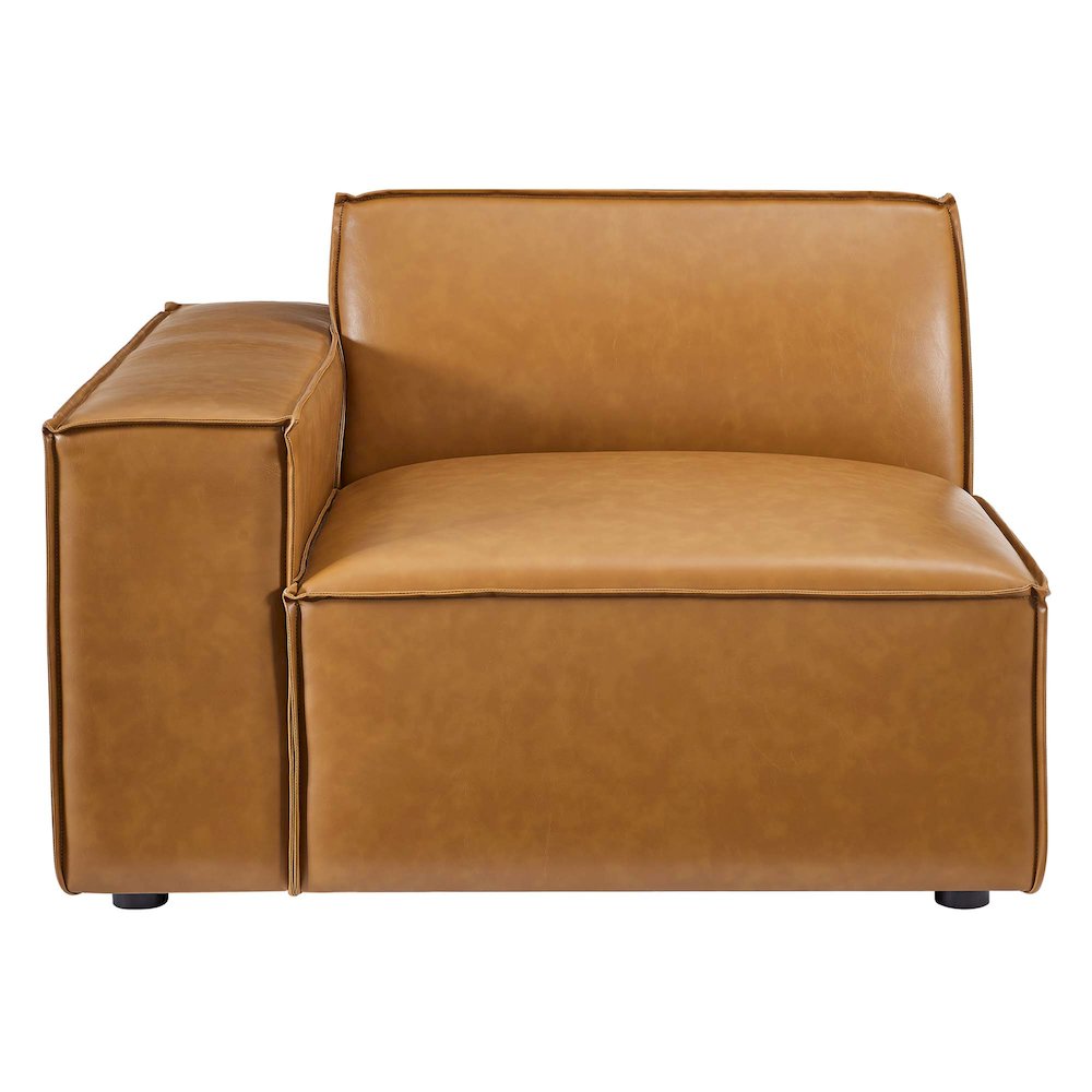 Restore 4-Piece Vegan Leather Sectional Sofa. Picture 9