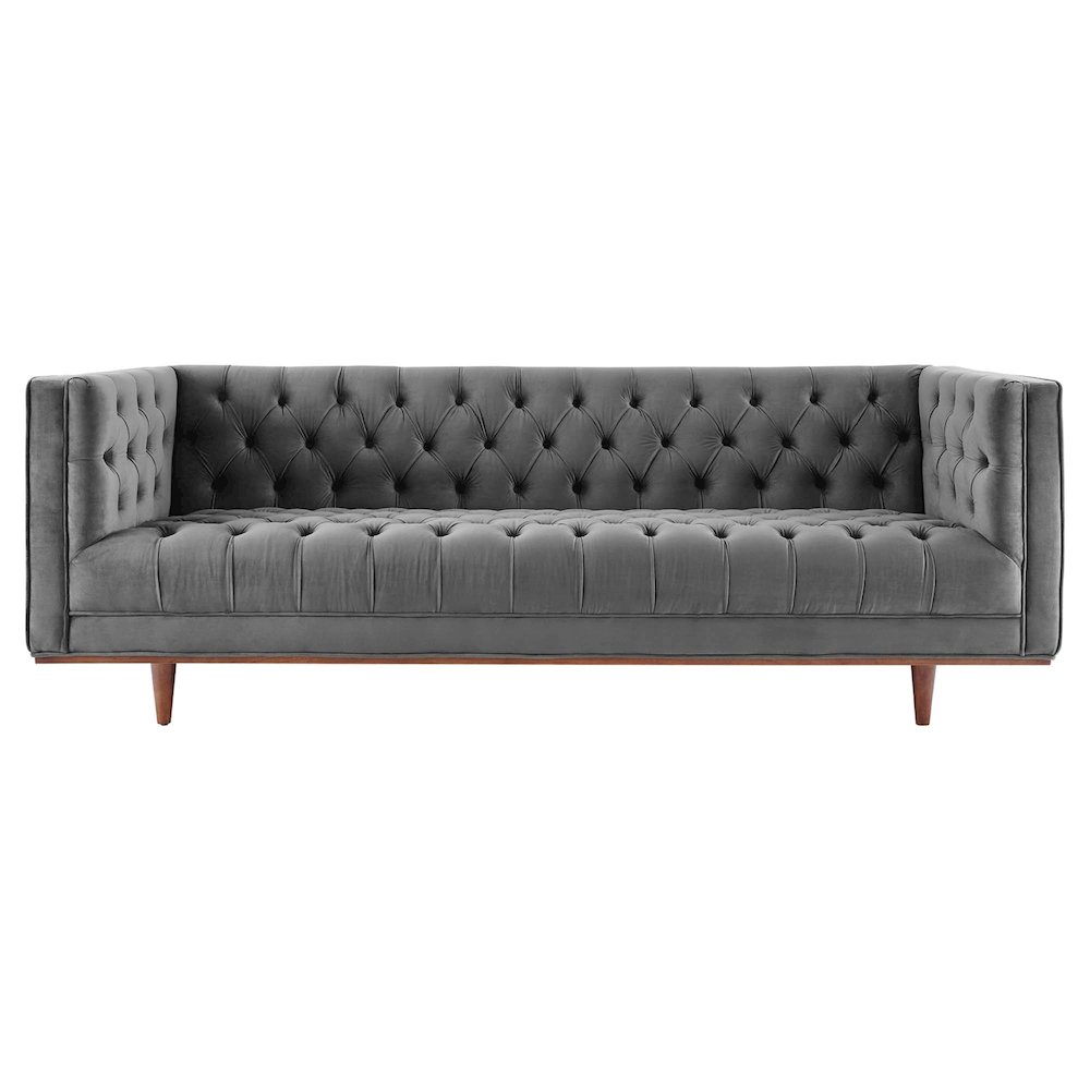 Elation Tufted Performance Velvet Sofa. Picture 4