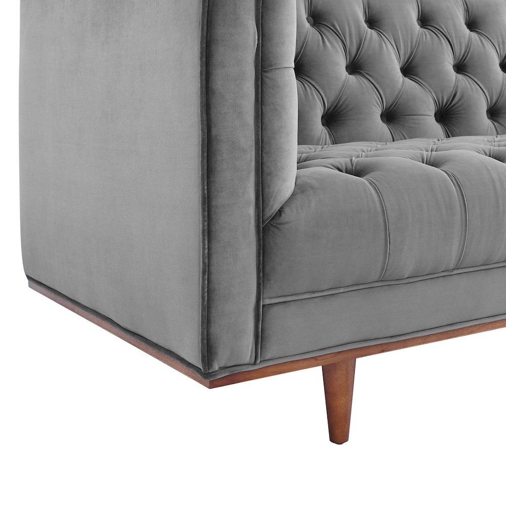 Elation Tufted Performance Velvet Sofa. Picture 5