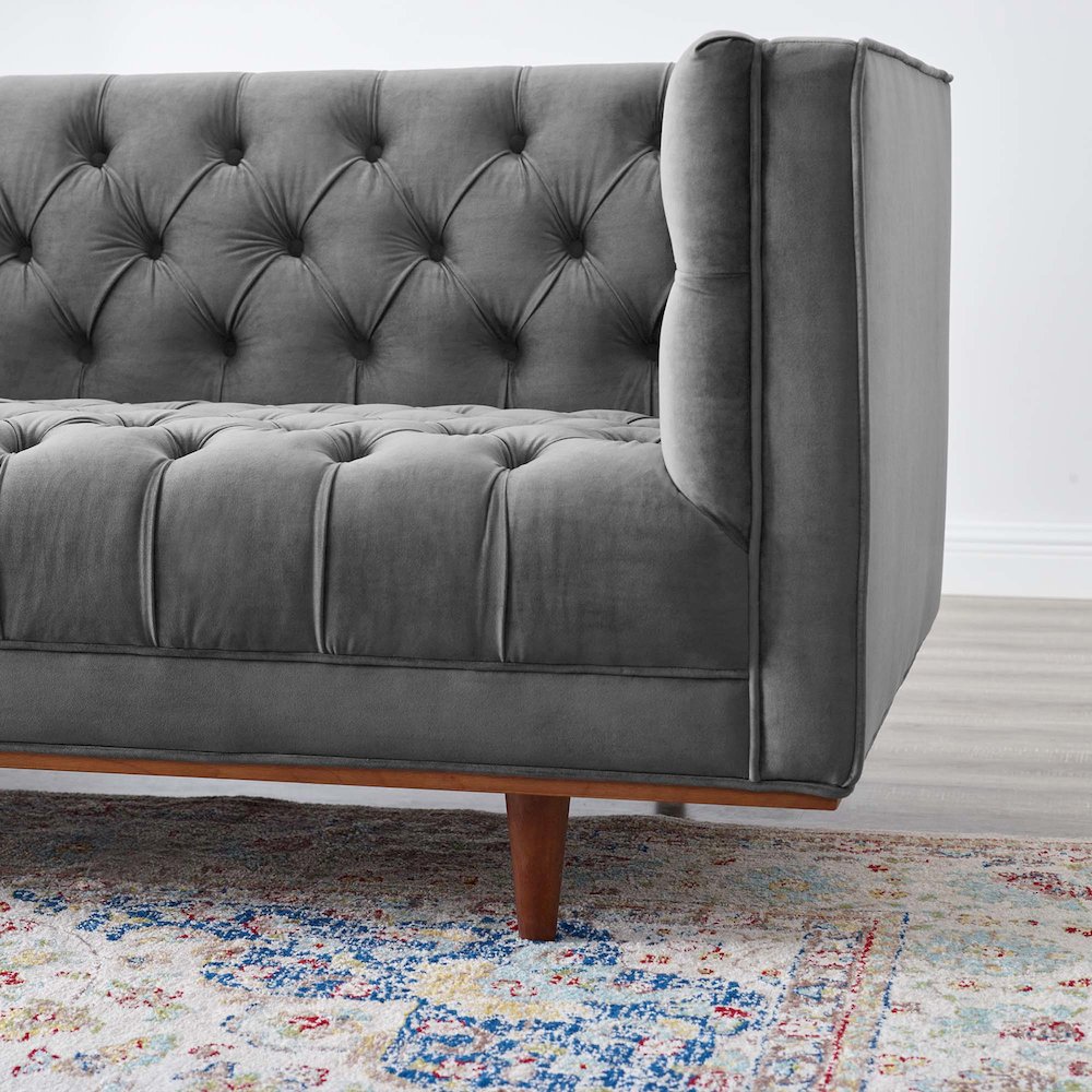 Elation Tufted Performance Velvet Sofa. Picture 8