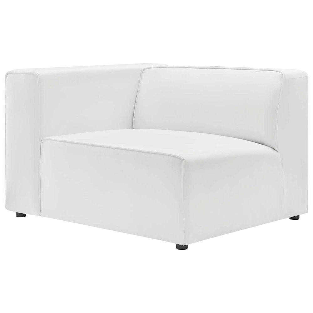 Mingle 3-Piece Vegan Leather Sectional Sofa. Picture 3