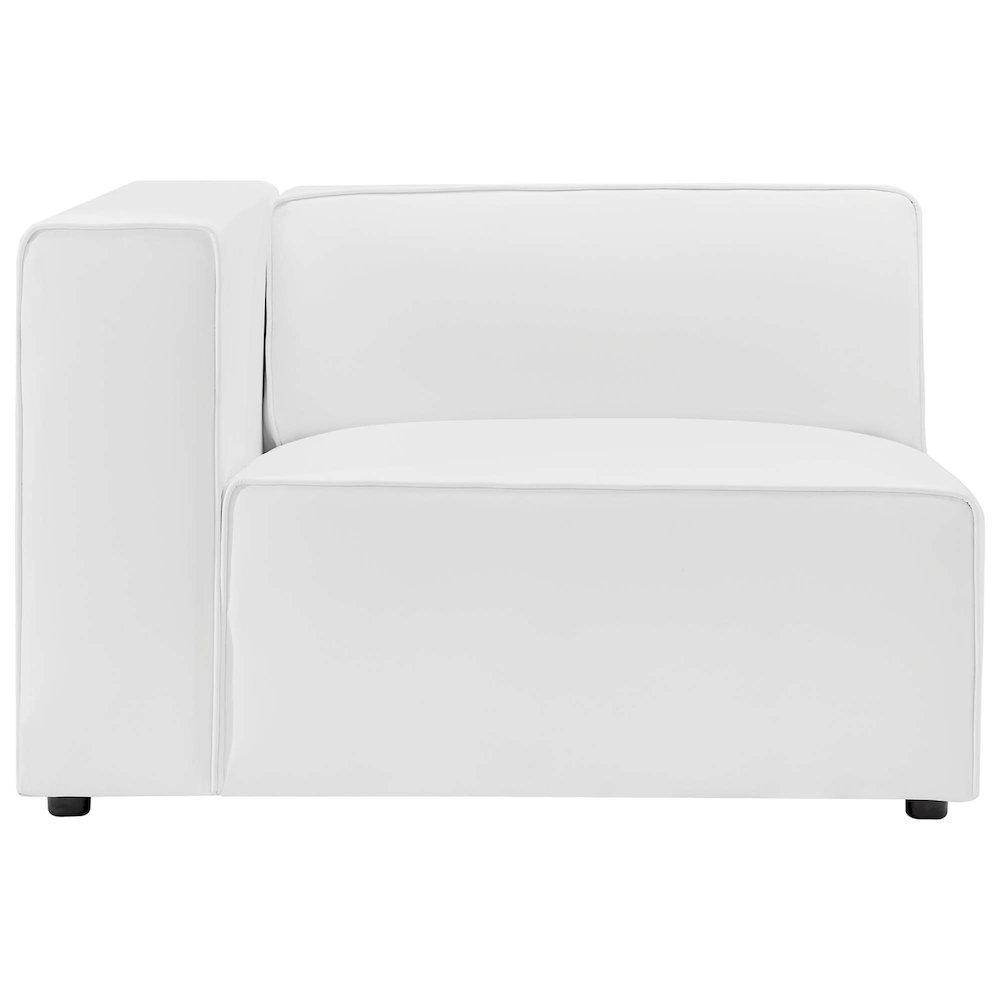 Mingle 3-Piece Vegan Leather Sectional Sofa. Picture 5