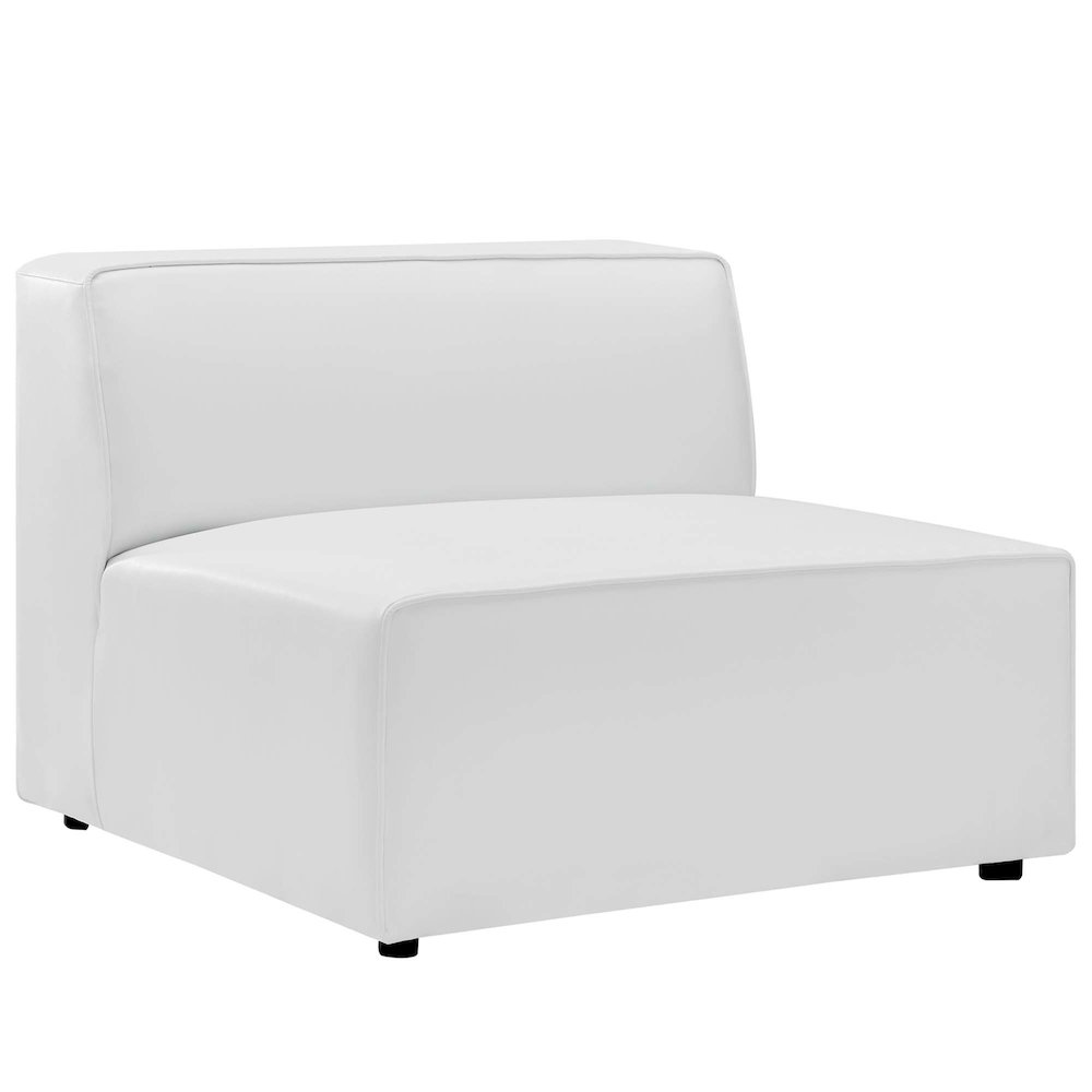 Mingle 3-Piece Vegan Leather Sectional Sofa. Picture 8