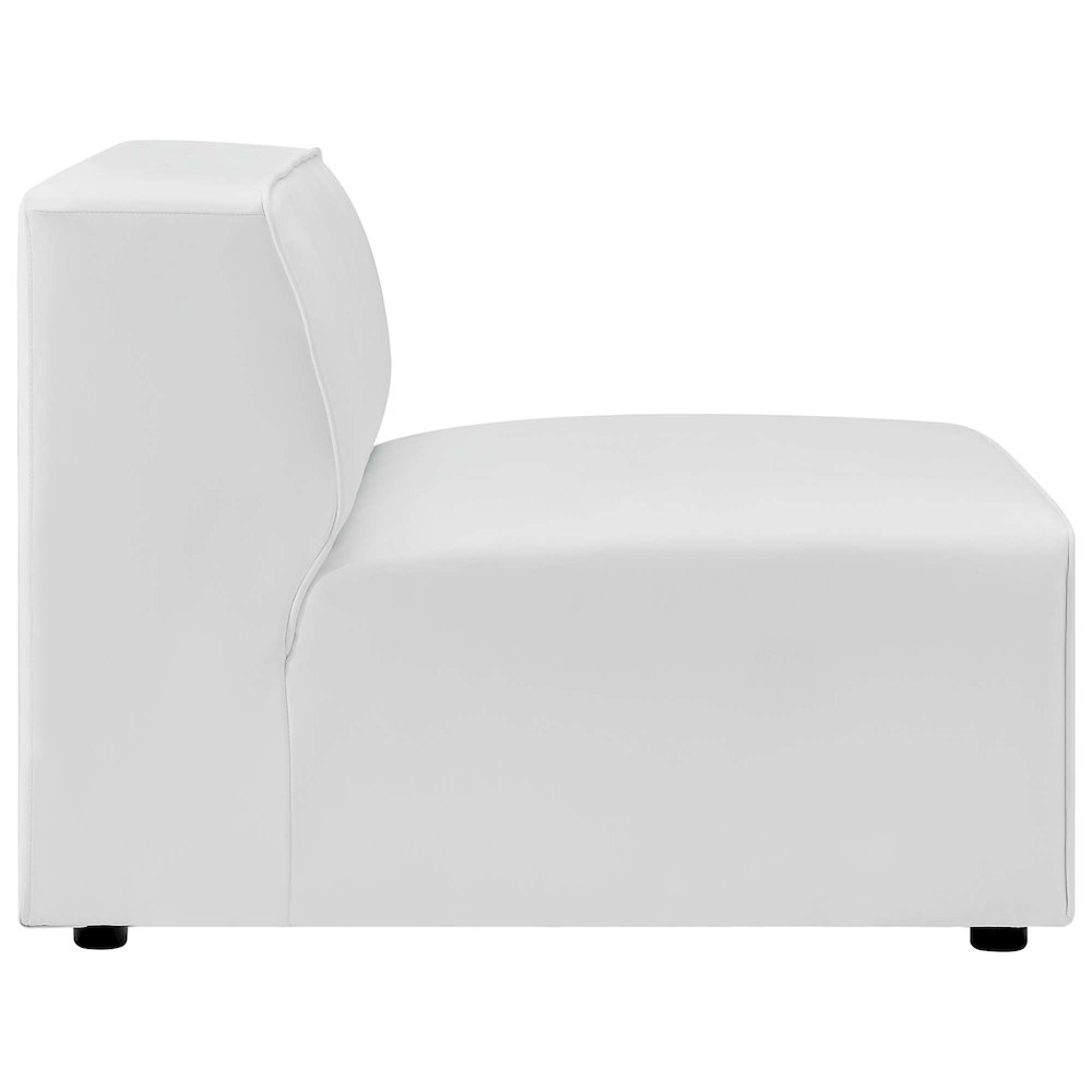 Mingle 3-Piece Vegan Leather Sectional Sofa. Picture 9