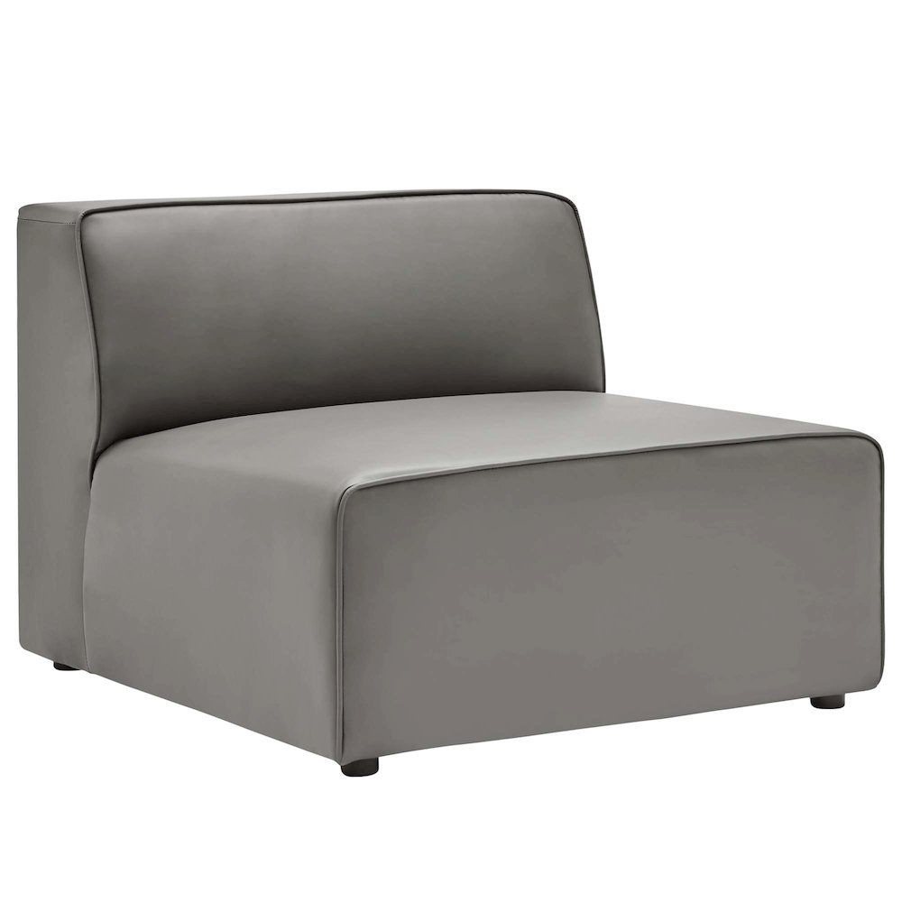 Mingle 4-Piece Vegan Leather Sectional Sofa. Picture 7